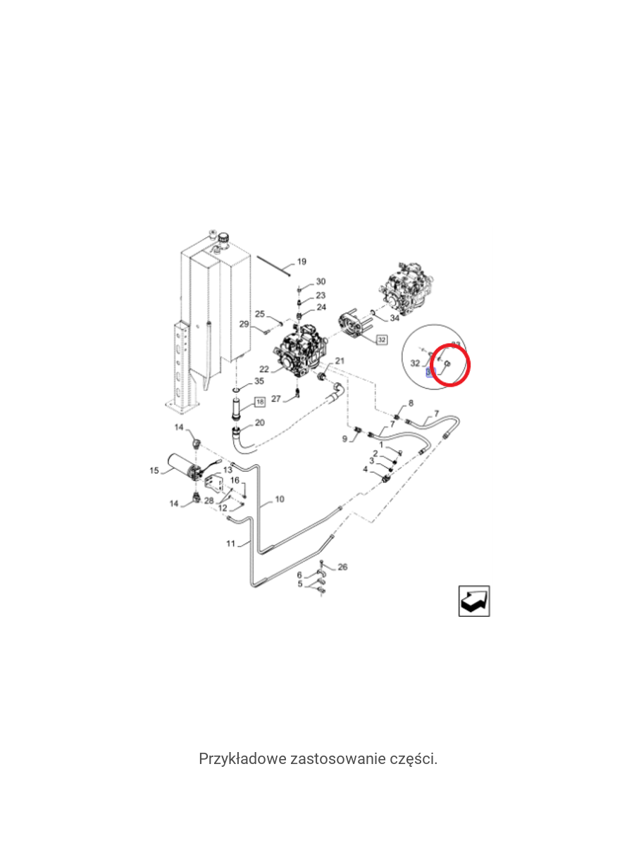 ДАТЧИК ГИДРОСТАТИЧЕСКОГО НАСОСА CNH 80434529 - 434529 - 84389953