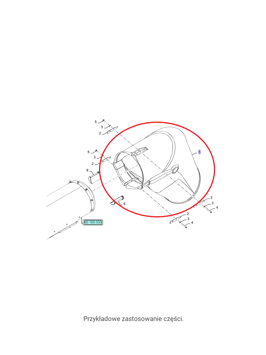 Выпускной патрубок выпускной трубы New Holland CNH 84421618 - 84265180