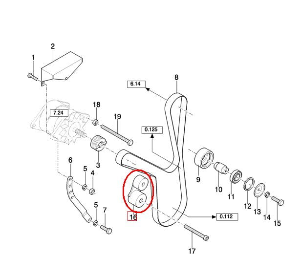 РЕМЕНЬ САМОНАТЯЖИТЕЛЯ NEW HOLLAND CASE 86013886