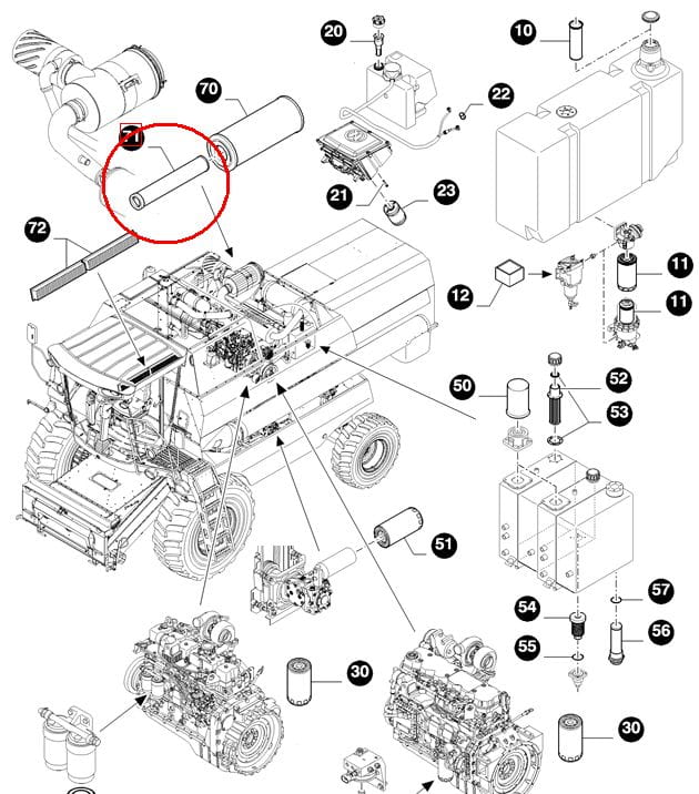 ВНУТРЕННИЙ ВОЗДУШНЫЙ ФИЛЬТР NEW HOLLAND CASE 84072430