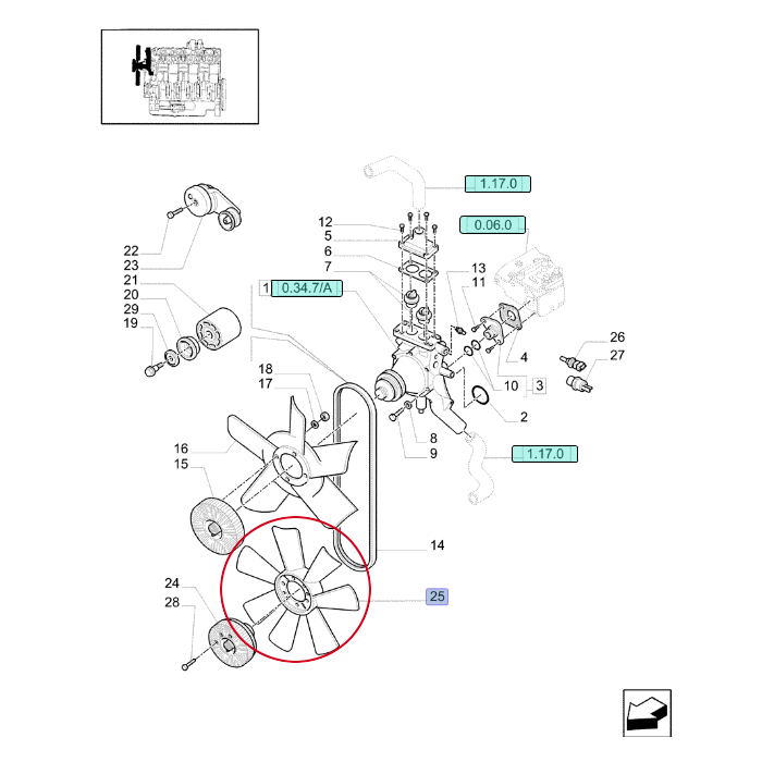 ВЕНТИЛЯТОР NEW HOLLAND 82025804