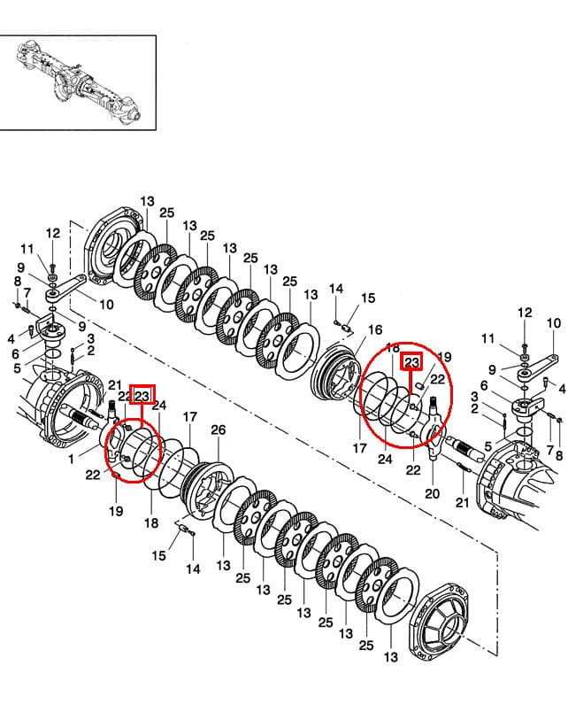 ТОРМОЗНОЕ УПЛОТНИТЕЛЬНОЕ КОЛЬЦО NEW HOLLAND CNH 85807014 - 85807015