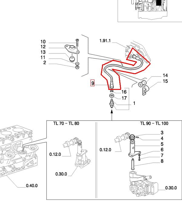 КАБЕЛЬ MOTORHOUR NEW HOLLAND 5178454