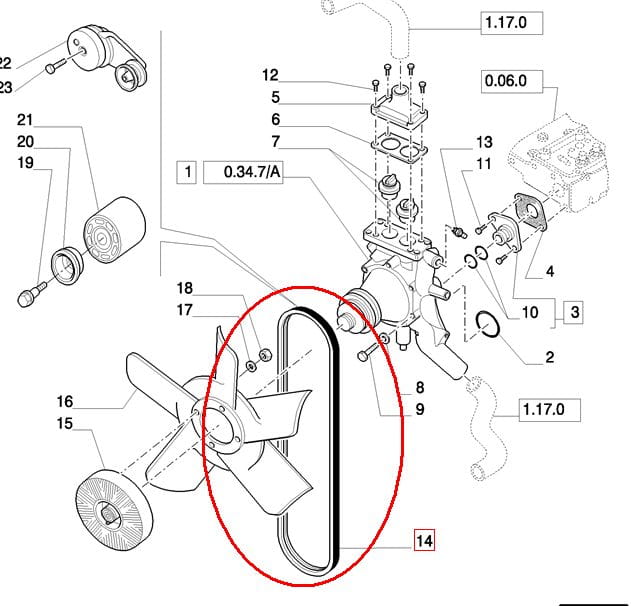 КОРОТКИЙ МУЛЬТИКЛИНОВОЙ РЕМЕНЬ NEW HOLLAND CASE 87316555 - 87840341 ​​- J911565