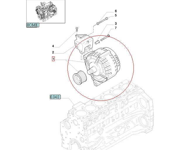 ГЕНЕРАТОР 150A NEW HOLLAND CASE STEYR 84141455