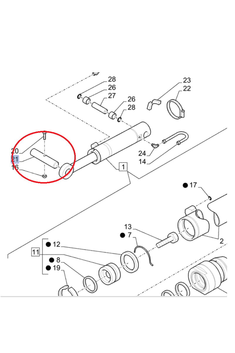 New Holland CASE CNH 86993482 Штифт стабилизатора