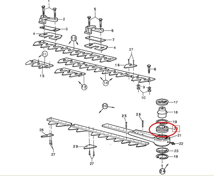 ПОДШИПНИК ГОЛОВКИ ЩЕТКИ NEW HOLLAND 89806311 - 9806311