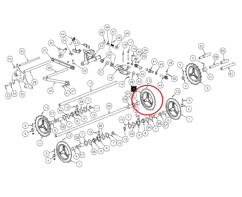 ПРИБОРНОЕ КОЛЕСО 480ММ KVERNELAND KK077820 - KK07782188