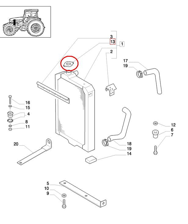 КРЫШКА РАДИАТОРА NEW HOLLAND CASE STEYR 87306788